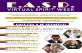 VIRTUAL SPIRIT WEEK - Ephrata Area School District · VIRTUAL SPIRIT WEEK TUESDAY, APRIL 14 EDUCATOR & EMERGENCY WORKER APPRECIATION Dress like your favorite teacher or emergency