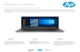 HP Laptop 14s-dq1019ur Сводка HP Laptop 14s-dq1019ur Гарантийное обслуживание* 3 года с возвратом в HP U1PS9E Примечания к функциям