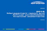 ENGIE 2016 Management report and annual …...ENGIE - 2016 CONSOLIDATED FINANCIAL STATEMENTS 6 Investissements Holding (FEIH), a 50/50 joint venture with Crédit Agricole Assurances,