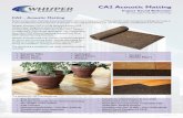 CA2 Acoustic Matting - Screed Giant · CA2 – Acoustic Matting Recent construction methods and environmental restrictions have increased the need for multi-occupancy buildings and
