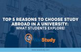 Top 5 Reasons to Choose Study Abroad in a University: What Students explore!