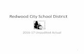 Redwood City School District...March 2018: 2017-18 2nd May 2018: Governor’s 2018-19 Revised Proposal 2017-18 2018-19 2 2016-17 What is Unaudited Actuals? •Year end closing and