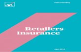 Retailers Insurance - AXA Connect · Retailers Insurance Policy wording April 2019. 2 Defined terms are highlighted in bold blue see page 5 and the start of each section of cover
