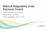 Network Adaptability under Resource Crunchnetworks.cs.ucdavis.edu/presentation2017/Rafael-04-07-2017.pdfApr 07, 2017  · Resource Crunch Rafael Braz RebouçasLourenço Networks Lab
