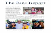 The Rice Report - Ministry Updates · )*0)