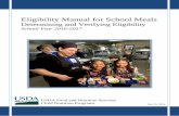 Eligibility Manual for School Meals · 2016-07-29 · meals and free milk are available. This notice must include the eligibility criteria for free and reduced price meals or free