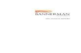 Ethan Frome - Bannerman Resources Limited · CORPORATE DIRECTORY BANNERMAN RESOURCES LIMITED 2016 ANNUAL REPORT i NON-EXECUTIVE CHAIRMAN Ronnie Beevor CHIEF EXECUTIVE OFFICER & MANAGING