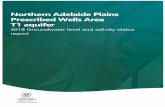 Northern Adelaide Plains Prescribed Wells Area T1 aquifer · 2019-08-26 · 2018 Northern Adelaide Plains PWA T1 aquifer groundwater status report 2 Groundwater level See Figures