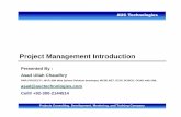 Lecture 1 Project Management Introduction · Projects Consulting, Development, Mentoring, and Training Company Agenda Introduction Project PMI Definition Project Management PMI Definition