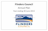 1. Flinders Council 2012-2013 Annual Plan · 2014-01-19 · implementation & evaluation ... ACTION & DOMAIN WHO ACTIVITY BUDGET TIMING TO PROGRAM PERFORMANCE MEASURES NRM ... Cost