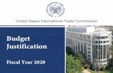 Budget Justification Fiscal Year 2020 · 2019-09-03 · Budget Justification Fiscal Year 2020 | Abbreviations . U. S. International Trade Commission Page iv . Alphabetical Listing