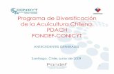Programa de Diversificación de la Acuicultura Chilena ...€¦ · el diseño e implementación de un programa focalizado orientado a la diversificación de la acuicultura, el PDACH.