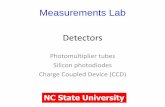 Measurements Lab Detectorsstemed.site/NCSU/CH452/lec/lec5/PDF/detectors.pdf · Light strikes the diode and generates a current. Gain can achieved using a operational amplifier (op-amp).