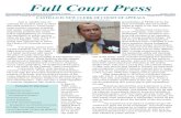 Full Court Press - DC Courts Homepage · 2017-08-24 · Full Court Press Newsletter of the District of Columbia Courts October 2010 Open To All, Trusted By All, Justice For All Volume