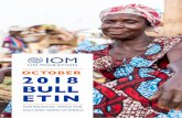 2018 BULL ETIN - iom.int · BULL ETIN. 2 OCTOBER 2018 BULLETIN Foreword from the Regional Director Welcome to the October edition of IOM, the UN Migration Agency, Bulletin for the