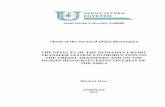 Thesis of the Doctoral (PhD) dissertation THE …Thesis of the Doctoral (PhD) dissertation THE EFFECTS OF THE INTRADAY CREDIT TRANSFER SYSTEM’S INTRODUCTION ON THE CREDIT TRANSFERS