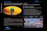 product news Druckmessgerät mit überzeugenden Eigenschaften. … · 2020-07-25 · product news Drucktransmitter mit LED-Display in 2-Leiter-Anschlusstechnik. 4...20 mA Analogausgang