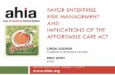 1 PAYOR ENTERPRISE RISK MANAGEMENT AND IMPLICATIONS … · Raise awareness and educate business owners, Maintain a strong collaboration with management, and Focus business insight
