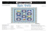 Epic Owls · 1351-Pigment White Owl Banner Panel - Blue 4941P-11 Owls and Butterflies - Royal 4942-77 Woodland Critters - Multi 4943-76 Packed Owls - Off White 4944-9 Border Stripe