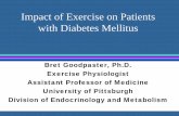 Impact of Exercise on Patients with Diabetes Mellituscourses.washington.edu/dmelecti/Week5/goodpasterAslides.pdf · weight regulation, i.e., energy balance. 2. Define insulin resistance