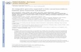NIH Public Access between gene expression and disease Nat ... · An integrative genomics approach to infer causal associations between gene expression and disease Eric E Schadt1,