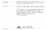 GAO-09-385 Nuclear Weapons: NNSA and DOD Need to ...Stockpile Life Extension Program Highlights of GAO-09-385, a report to the Subcommittee on Strategic Forces, Committee on Armed