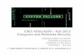 CSCI 4250/6250 – Fall 2013 Computer and Networks Securitycobweb.cs.uga.edu/~perdisci/CSCIx250-F13/Slides/Chapter8-Part3.pdf · Hash Functions A hash function h maps a plaintext
