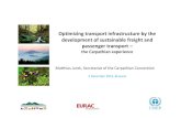 Optimizing transport infrastructure by the development of ... · Optimizing transport infrastructure by the development of sustainable freight and ... Hungary, Poland, Romania, Serbia,