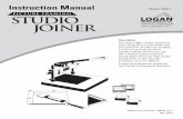 PICTURE FRAMING Studio Joiner · L956NStudio Joiner manual R1_08.qxd:Studio Joiner 1_4_05.qxd 1/4/10 11:17 AM Page 1 10 Logan Graphic Products Inc., 1100 Brown Street, Wauconda, IL