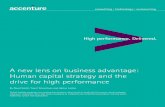 A new lens on business advantage: Human capital strategy ...€¦ · to succeed as 21st-century businesses. The difference between companies with an effective human capital strategy