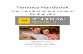 Tenancy Handbook - Residential Rentals · Saving Power – 32Some Tips Keeping Warm and Saving Power 32 Other Useful Power Saving Tips 32 Strata Title/Body Corporate 32 Common Property
