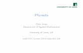 Planets - University of Leedssmt/planets.pdf · Terrestrial planets, with a rocky mantle and (usually) an iron core. Mercury, Venus, Earth, Mars, Moon, 4 Galilean satellites of Jupiter,