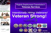 Intentionally Hiring Veterans! Veteran Strong! Intentionally Hiring Veterans! Veteran Strong! Mission