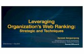 Leveraging Organization’s Web Ranking · Leveraging Organization’s Web Ranking: Strategic and Techniques Surasak Sanguanpong Department of Computer Engineering, Faculty of Engineering,