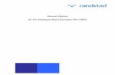 Manual tOption for the Employee Share Purchase Plan (SPP) · ‘Randstad Shares’ have been purchased with the amounts saved from your wages. The ‘Randstad Bonus Shares’ have