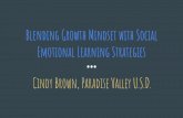 Blending Growth Mindset with Social Emotional Learning ... ... conﬁdence, optimism, and a “growth mindset”. Stress Management : Effectively manage stress, control impulses and