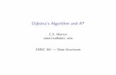 Dijkstra's Algorithm and A*cmarron/cs341_marron.f... · Dijkstra's Algorithm (18.6) •Dijkstra's algorithm: Finds the minimum-weight path between a pair of vertices in a weighted