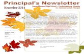 James Monroe High School, Principal’s Newsletter, November ... · James Monroe High School, Principal’s Newsletter, November 2014 Page 2 Monday, October 27, 2014—B Day 7:30-8:00