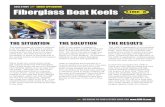 CASE STUDY TARGET APPLICATION Fiberglass Boat Keels€¦ · CASE STUDY TARGET APPLICATION Fiberglass Boat Keels GO ONLINE TO FIND A STORE NEAR YOU The leading edge of a boat is referred