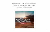 Word Of Promise and Study Bible User Guide · The Word of Promise Standard Audio is 1.3 GB The Word of Promise Enhanced Audio is 4 GB Select the Delete icon to erase the audio of