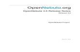 OpenNebula 4.6 Release Notesdocs.opennebula.io/pdf/4.6.0/opennebula_4.6_release_notes.pdf · OpenNebula 4.6 Release Notes, Release 4.6 1.1.2OpenNebula Core: Federation & Zones Federation