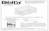 4 in 1 Crib - deltachildren.info...Nov 03, 2011  · To avoid dangerous gaps, any mattress used in this bed shall be a full-size crib mattress at least 51 5/8 in (1310mm) in length,