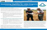 FACT SHEET Establishing Eligibility for USDA Programs · USDA-NRCS Forms You will need to submit the following paperwork to the NRCS office at your local USDA Service Center prior