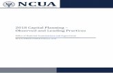 2018 Capital Planning –Observed and Leading Practices ... · adequacy assessment processes (ICAAP) that meet regulatory requirements and . accompanying supervisory guidance, and