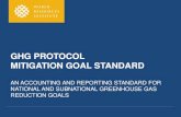 GHG PROTOCOL MITIGATION GOAL STANDARD · ghg protocol mitigation goal standard an accounting and reporting standard for national and subnational greenhouse gas reduction goals