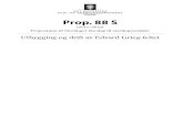 Prop. 88 S (2011-2012) - Forsiden - regjeringen.no · 2014-11-16 · 2011–2012 Prop. 88 S 7 Utbygging og drift av Edvard Grieg-feltet I tillegg til skatteinntekter fra produksjonen
