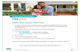 For First-time Homebuyers FHA plus - VHDA · 2019-12-09 · No cash back. Loans serviced in Virginia by VHDA. Completion of VHDA’s free First-time Homebuyer Class required. For