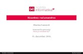 Marina Ivanović - почетна · 2016-12-21 · Superpozicija - Bits & Qbits Matematički model Kvantna kola Algoritmi ˚antum Cryptography ˚antum Teleportation ˚antum Search