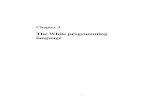 Chapter 3 - Profs Area Scienze ed Ingegneriaprofs.sci.univr.it/~merro/files/WhileExtra_l.pdf3.1 Big-step semantics The abstract syntax of the imperative programming language While