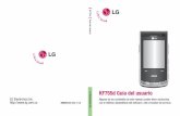 KF755d Guía del usuario - LG Electronics · 4. Daños ocasionados por falta de cuidado con el producto o factores ajenos a LG, tales como rayaduras, decoloración, oxidación, exceso